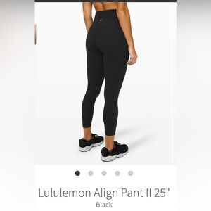 Lululemon Align Pant II 25"